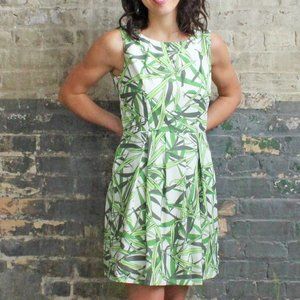 NWT Pink Martini Green Leaf Mini Dress